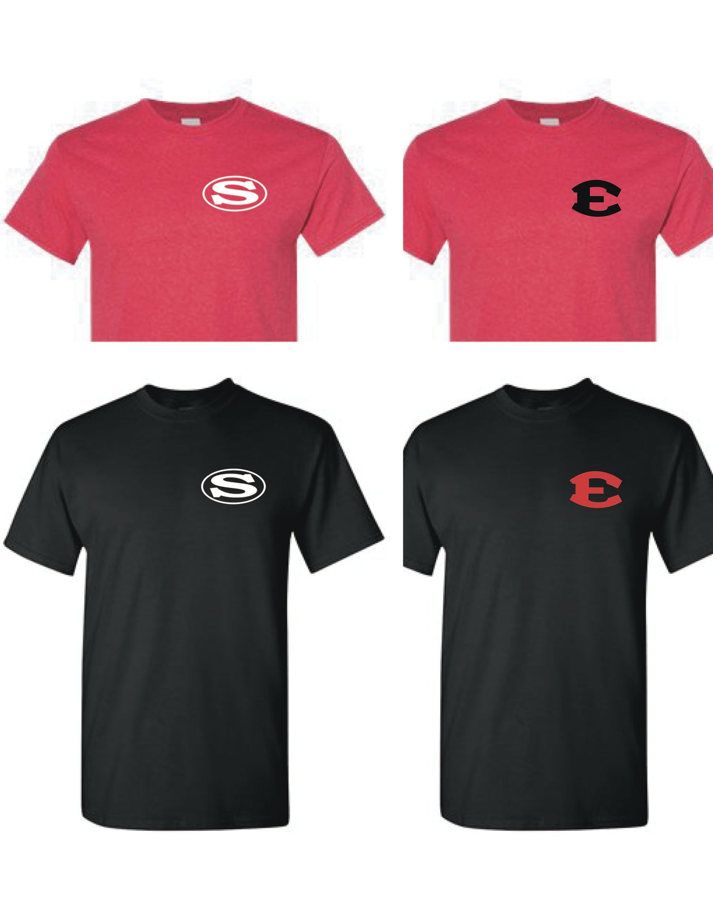ADULT **Short Sleeve School Shirts (BUNDLE of 5 GILDAN HEAVY COTTON)
